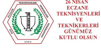 26 Nisan Eczane Teknisyenleri & Teknikerleri Günümüz Kutlu Olsun